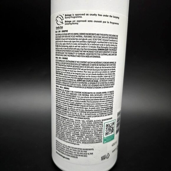 BIOLAGE Professional Scalp Sync Universal Conditioner 33.8 FL. OZ. / 1L - Picture 4 of 6